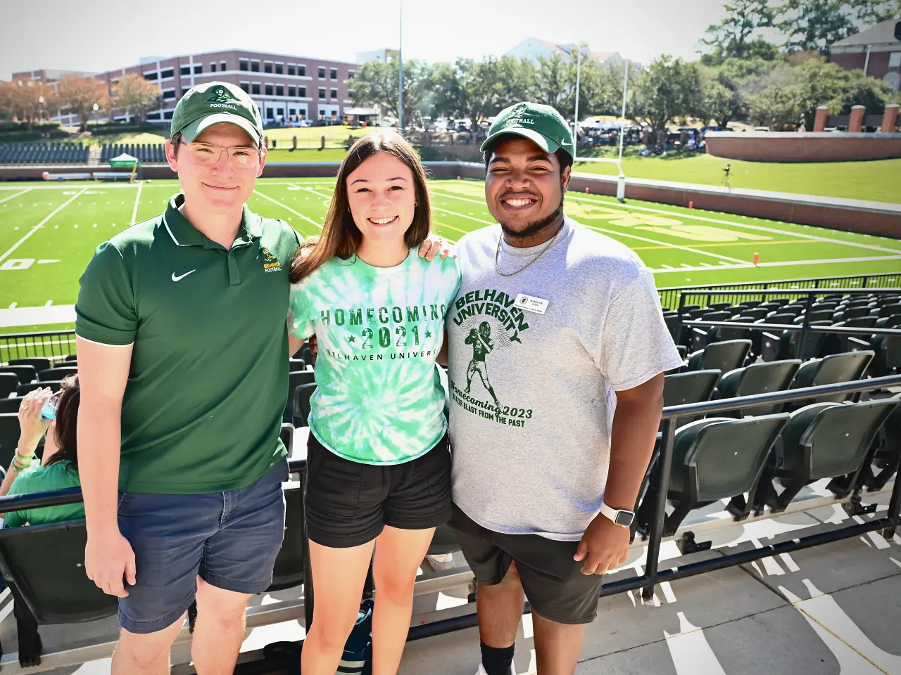 three Belhaven students